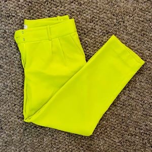 Fun j. Crew dress pants in chartreuse